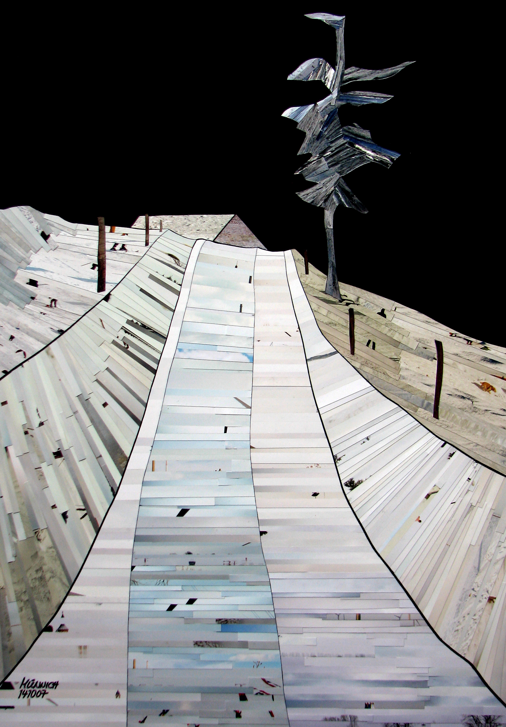 Aufwärts, 2007 (68 × 48 cm) – Fotoelemente auf Karton