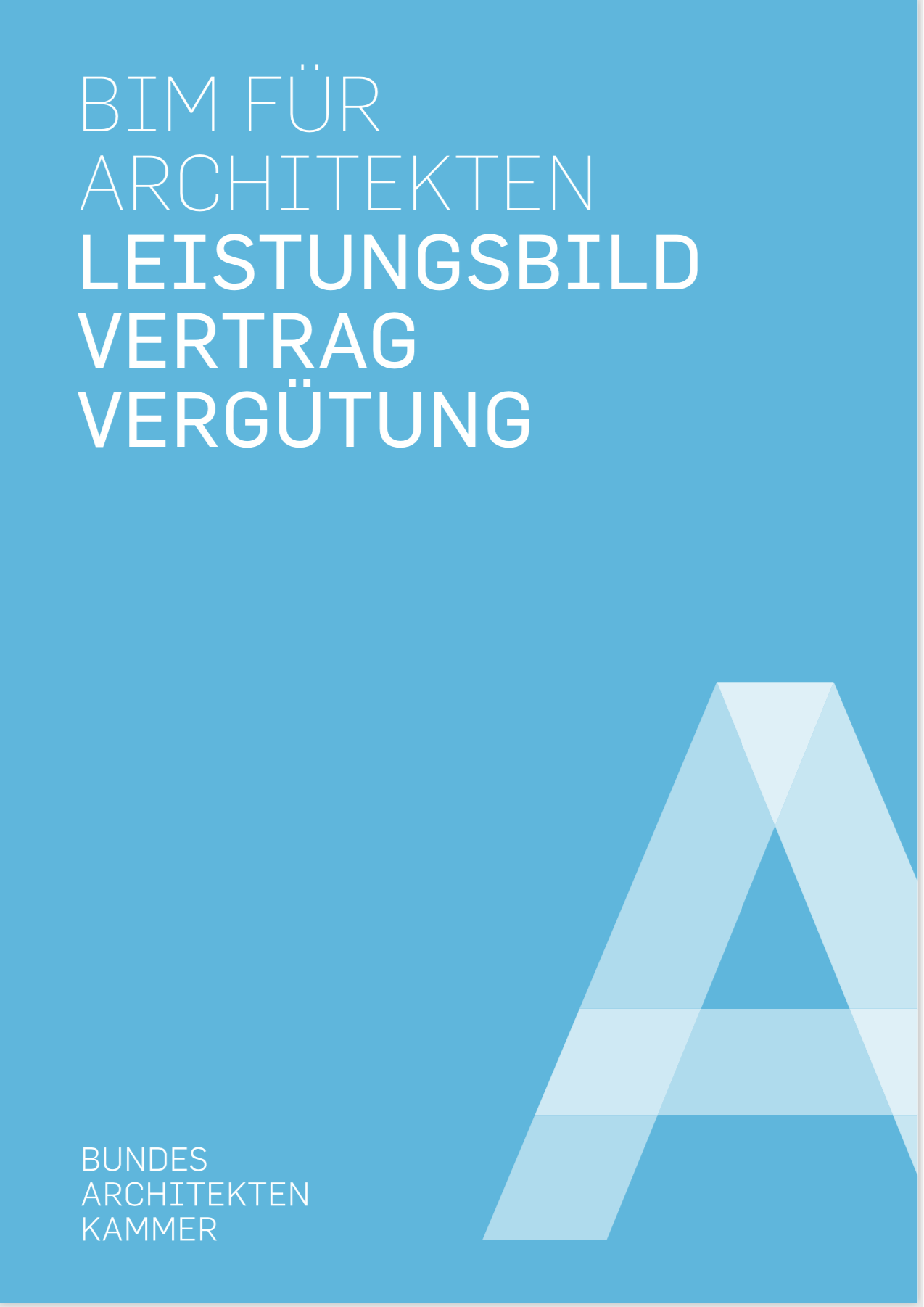 Cover der Broschüre BIM für Architekten