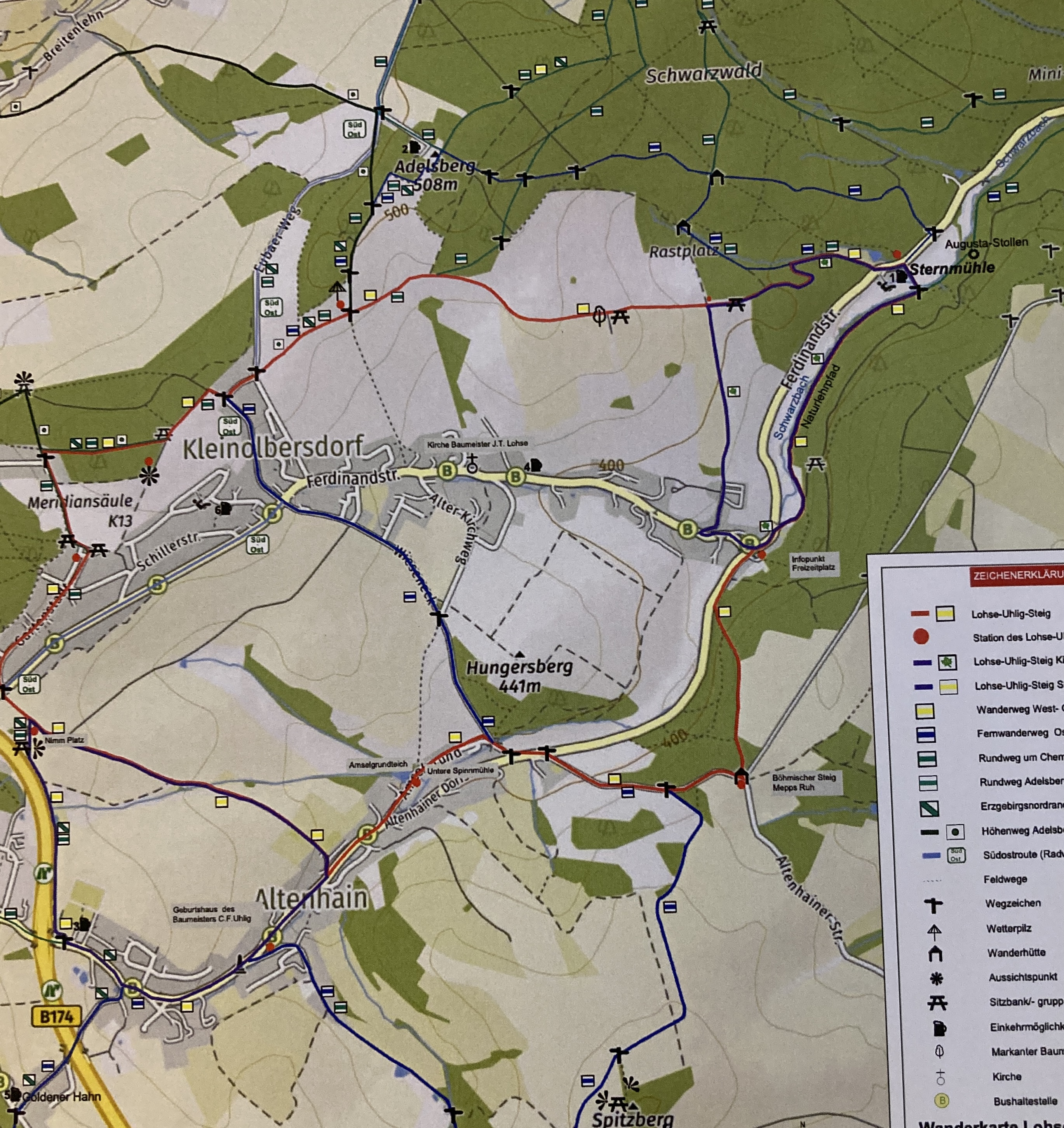 Wanderroute in Chemnitz