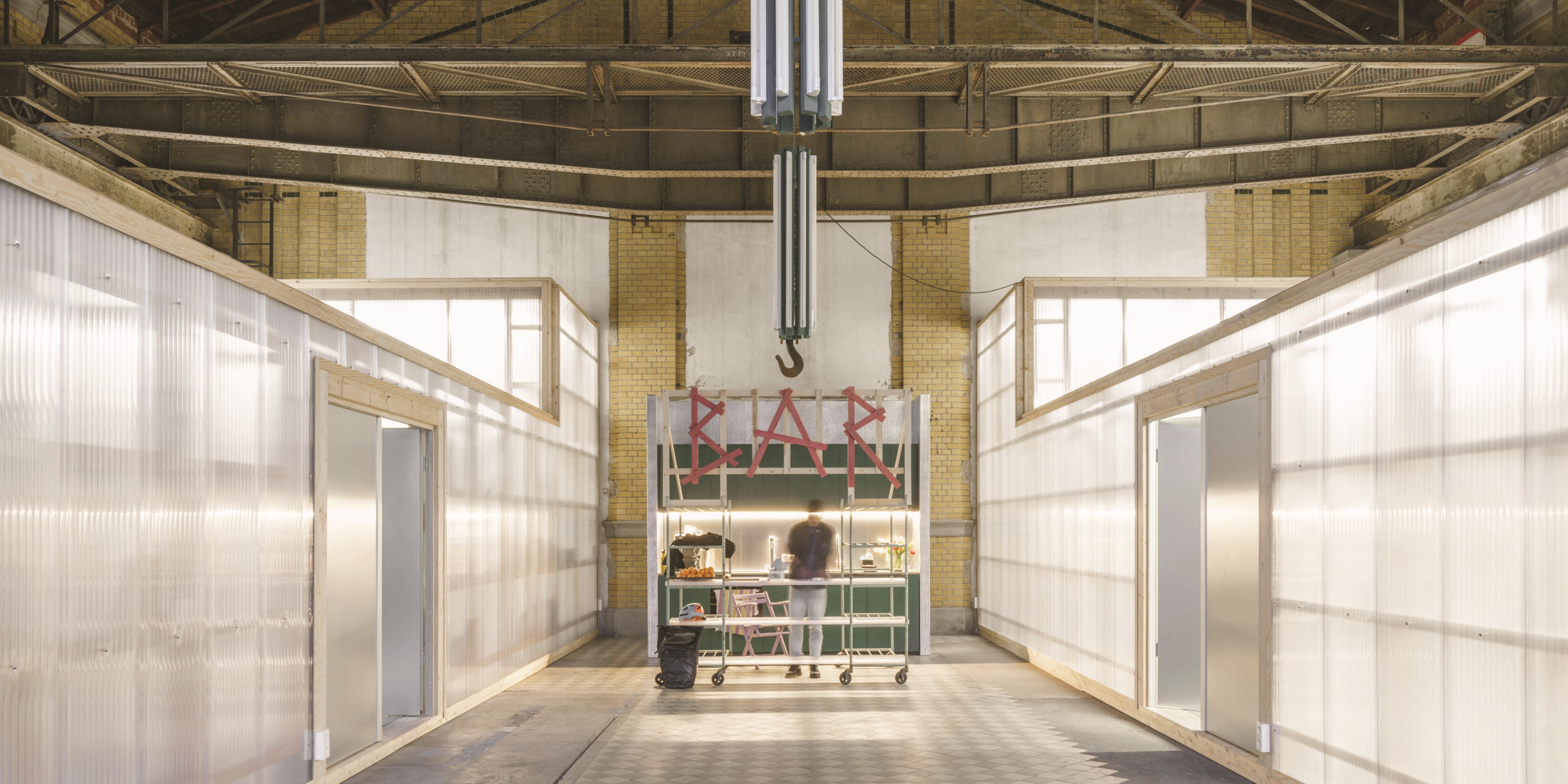 Innenansicht der Maschinenhalle