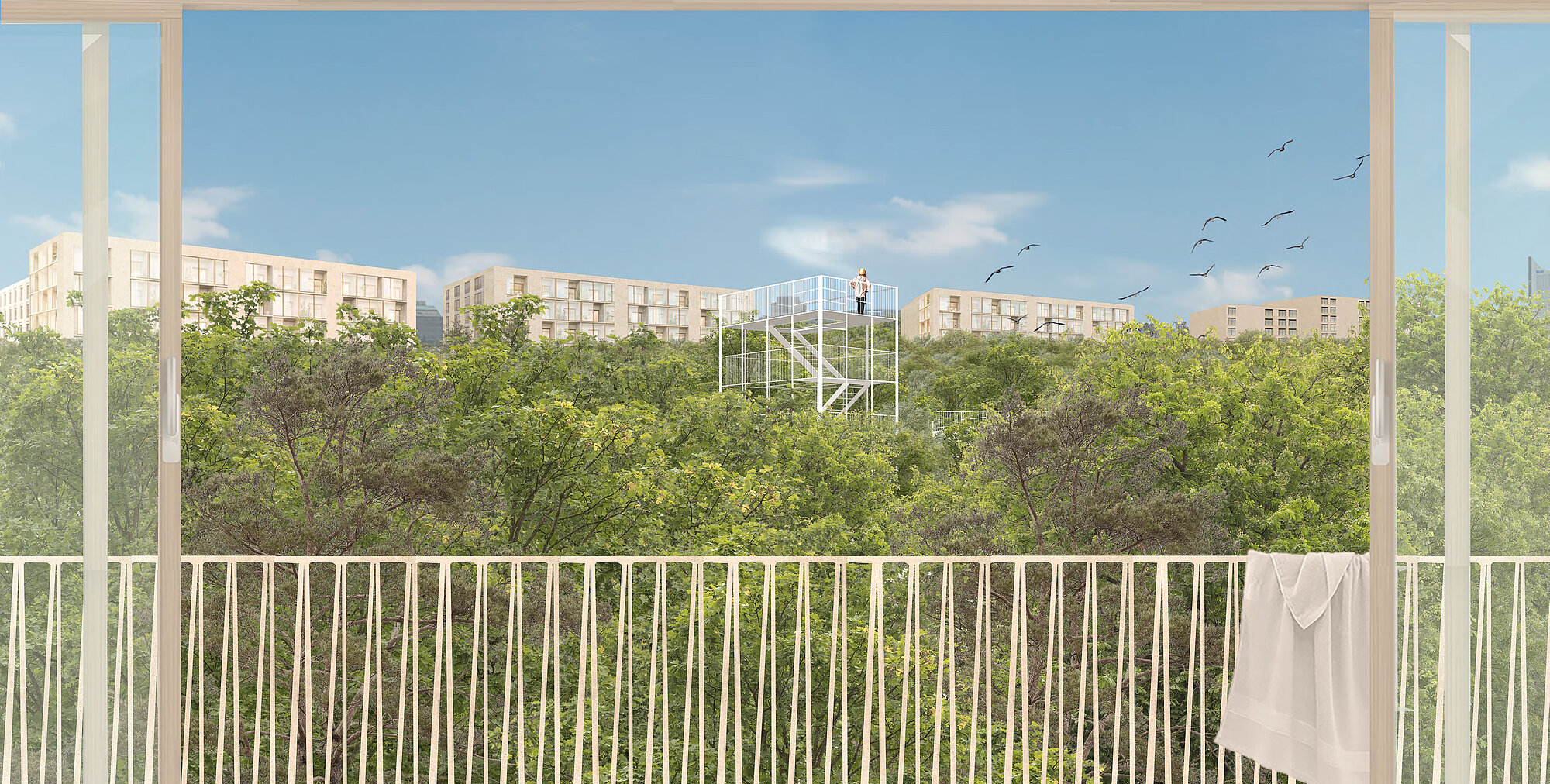 Die Entwürfe zum Freiladebahnhof Ost – hier von der Gruppe 2 – entstanden im Sommersemester 2025 im Bachelorstudiengang Architektur und Urbanistik und wurden von der Professur Städtebau betreut.